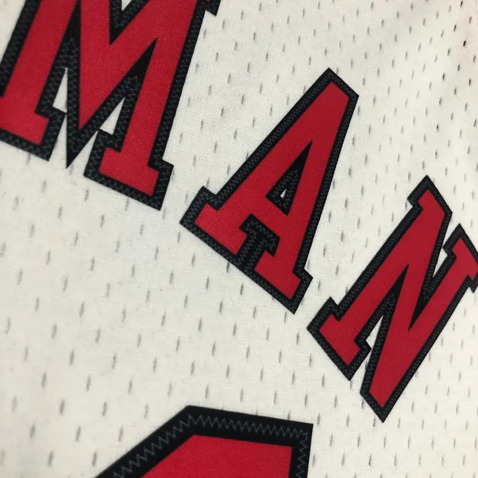 Foto 8 de MN camiseta retro termoimpresa: SW Chicago Bulls temporada 98 color blanco nº91 Rodman
