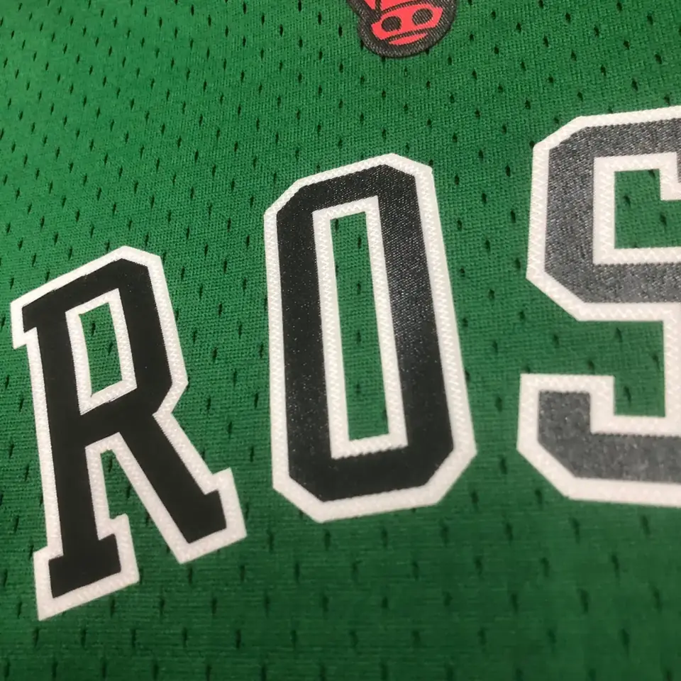 Foto 4 de MN camiseta retro termosellada: SW Chicago Bulls temporada 08/09 San Patricio verde n.º 1 Rose