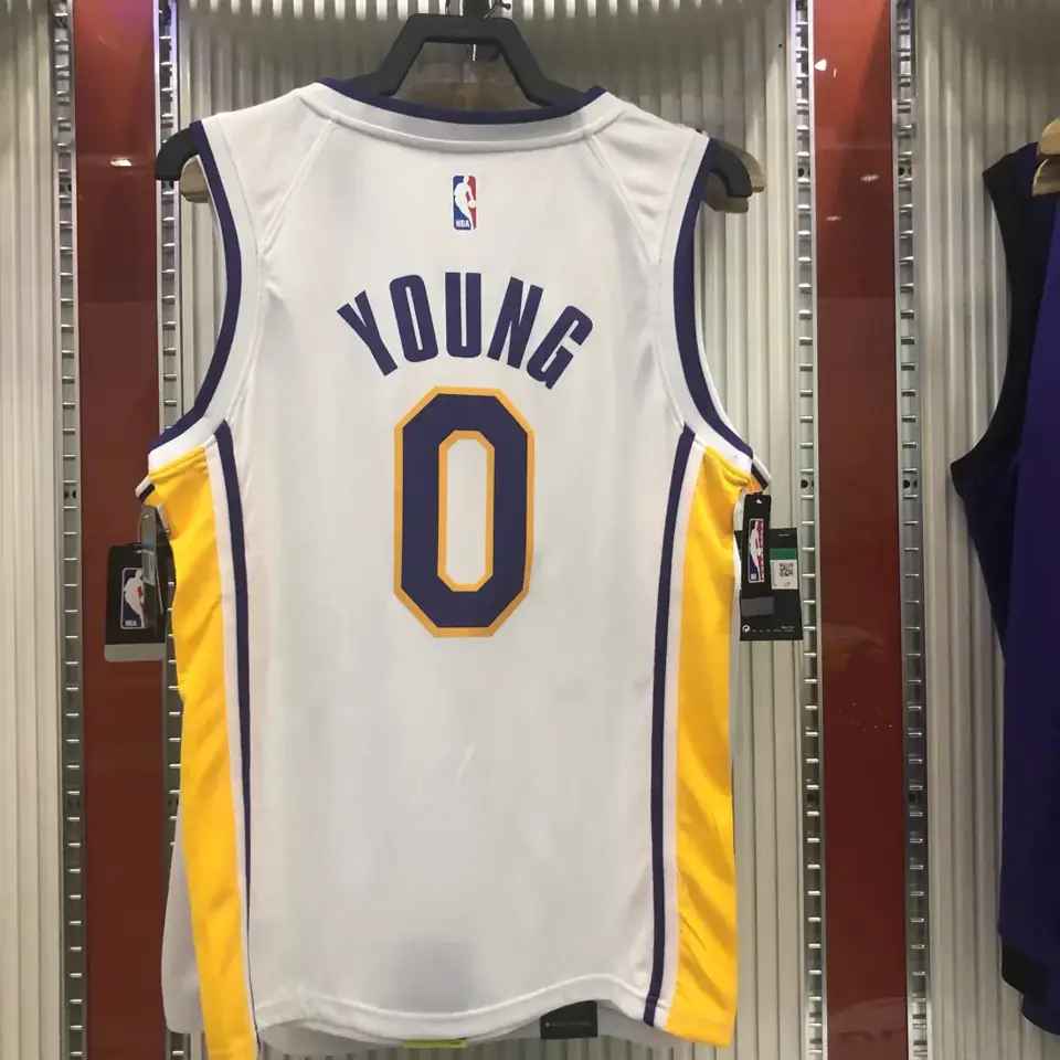 Foto 4 de Los Angeles Lakers blanco cuello en V nº 0 Nick Young