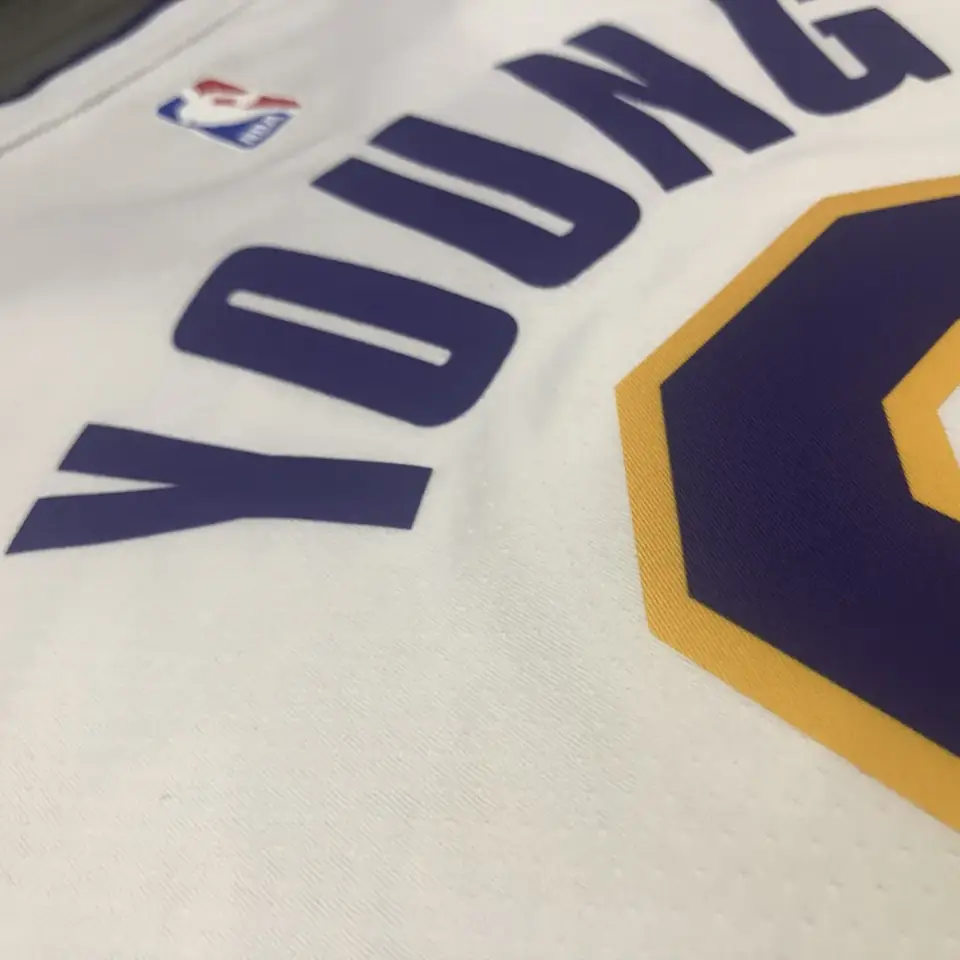Foto 6 de Los Angeles Lakers blanco cuello en V nº 0 Nick Young