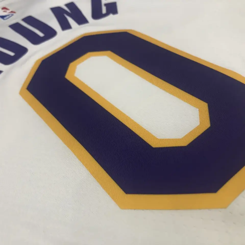Foto 7 de Los Angeles Lakers blanco cuello en V nº 0 Nick Young