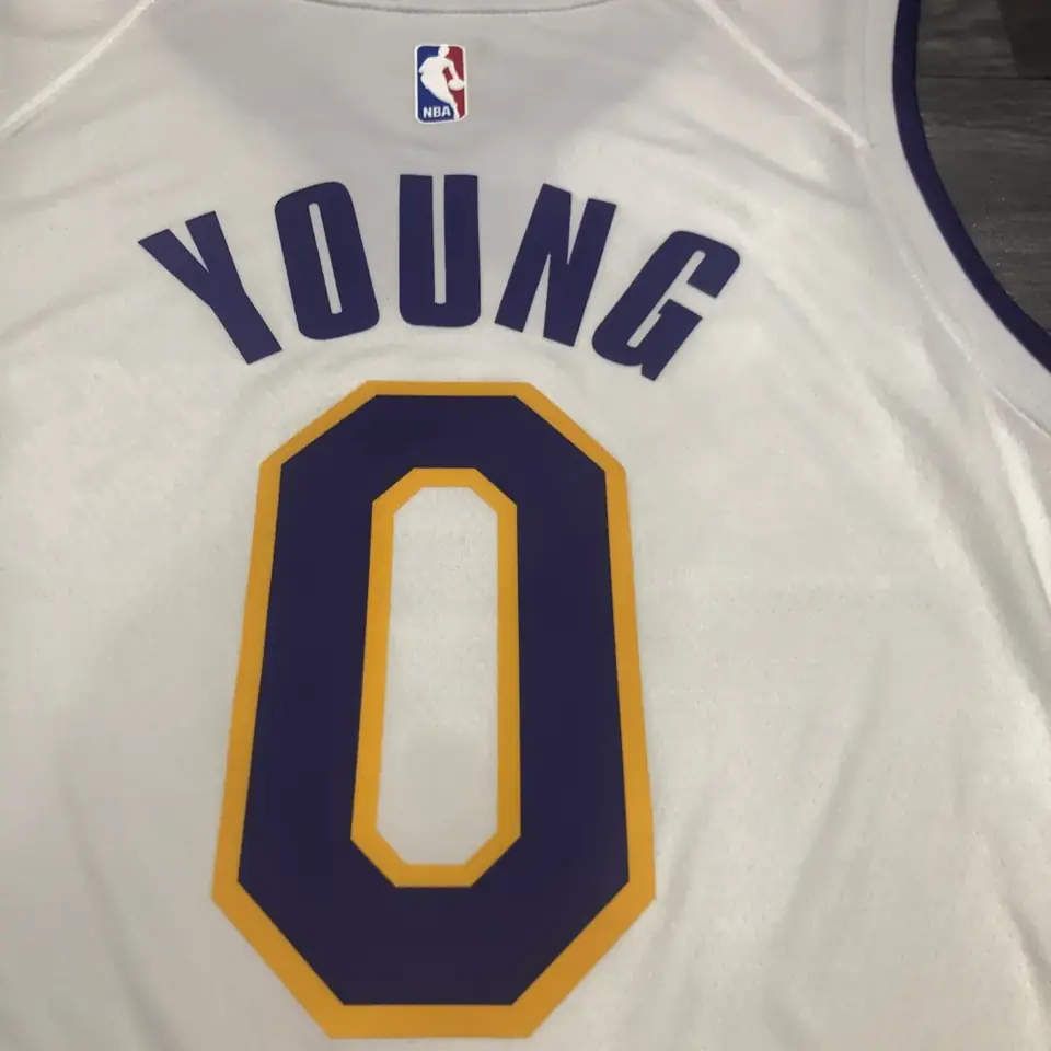 Foto 8 de Los Angeles Lakers blanco cuello en V nº 0 Nick Young