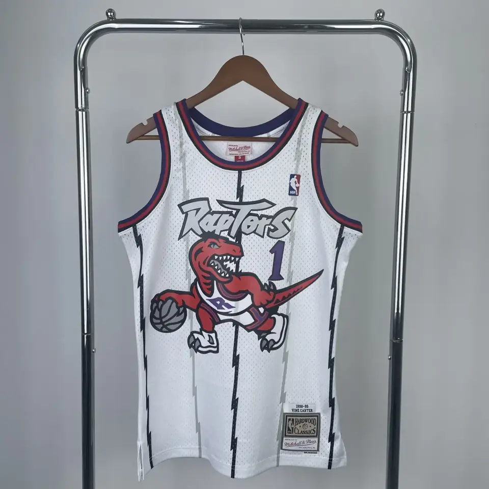 Foto 1 de Camiseta retro MN termoimpresa: SW Toronto Raptors temporada 99 blanco nº 1 McGrady