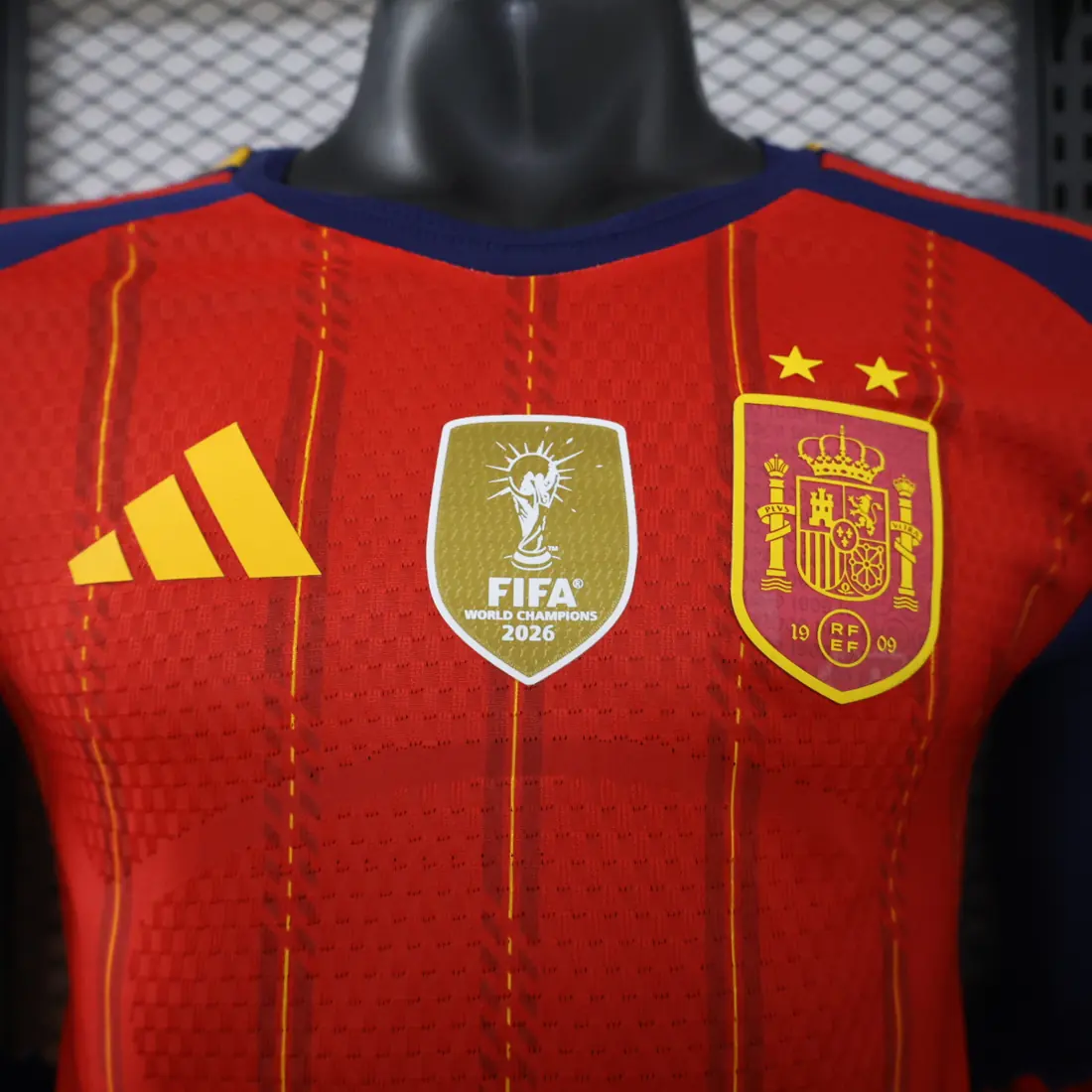 Foto 3 de Versión jugador: 26-27 España local manga larga dos estrellas S-3XL