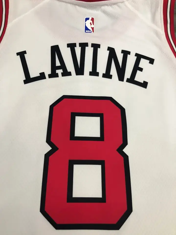 Foto 7 de Bulls cuello redondo blanco nº 8 Zach LaVine