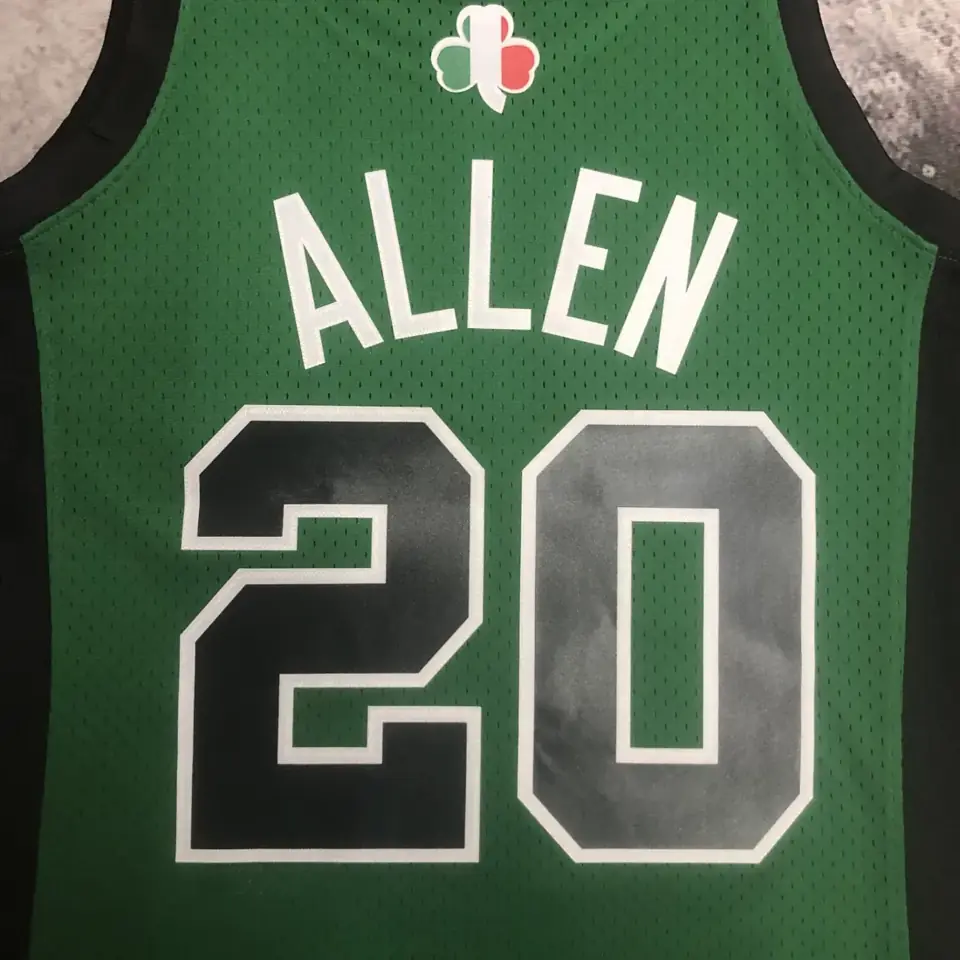 Foto 8 de MN camiseta retro termoimpresa: SW Celtics partido en Italia nº 20 Ray Allen