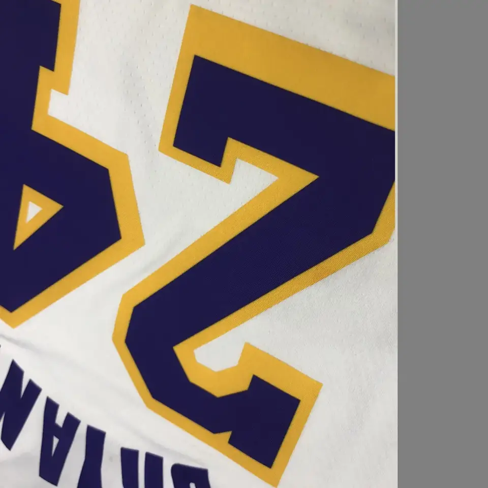 Foto 2 de Los Angeles Lakers blanco cuello en V nº 24 Kobe