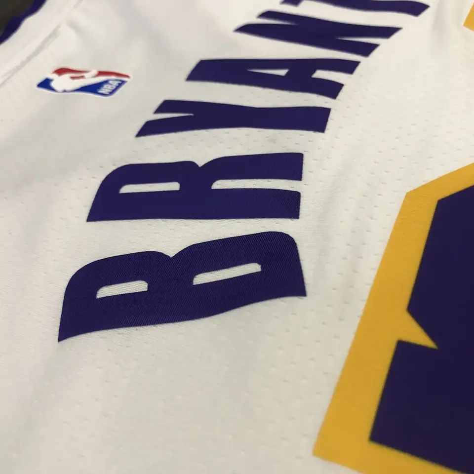 Foto 3 de Los Angeles Lakers blanco cuello en V nº 24 Kobe