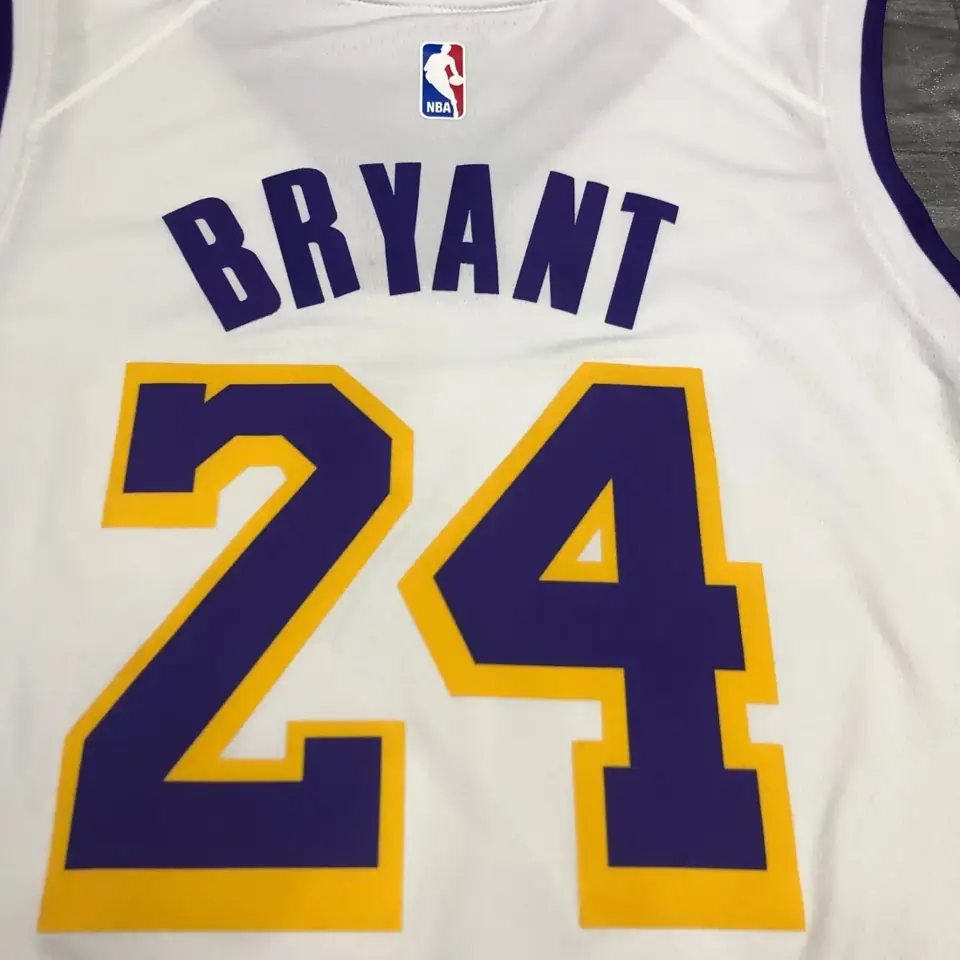 Foto 4 de Los Angeles Lakers blanco cuello en V nº 24 Kobe