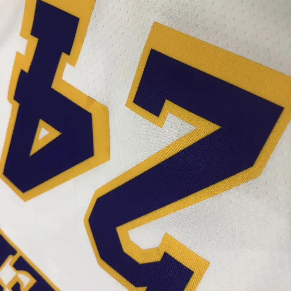 Foto 6 de Los Angeles Lakers blanco cuello en V nº 24 Kobe