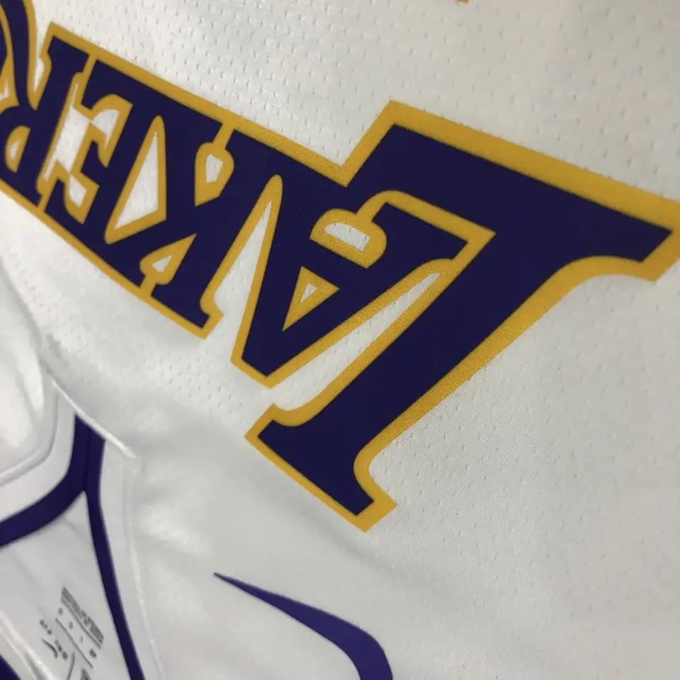 Foto 7 de Los Angeles Lakers blanco cuello en V nº 24 Kobe