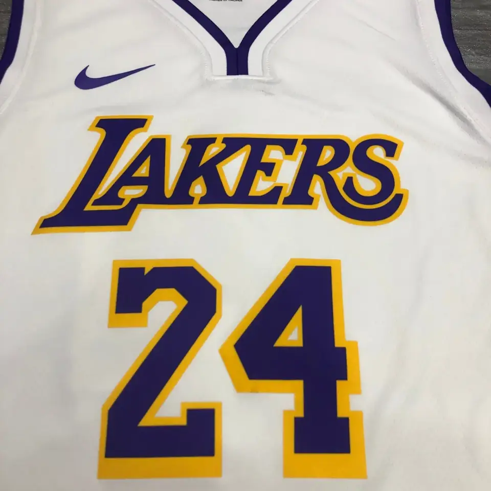 Foto 8 de Los Angeles Lakers blanco cuello en V nº 24 Kobe