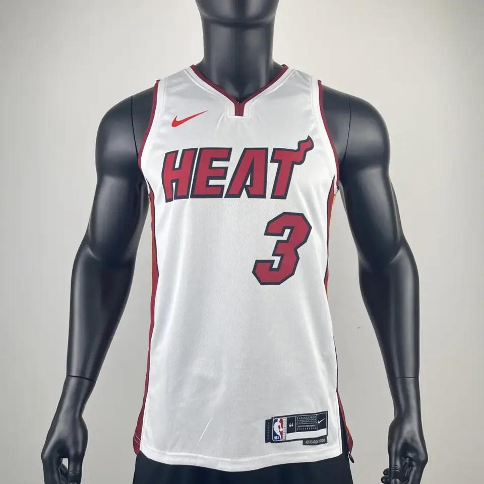 Foto 4 de Miami Heat cuello en V blanco nº3 Wade