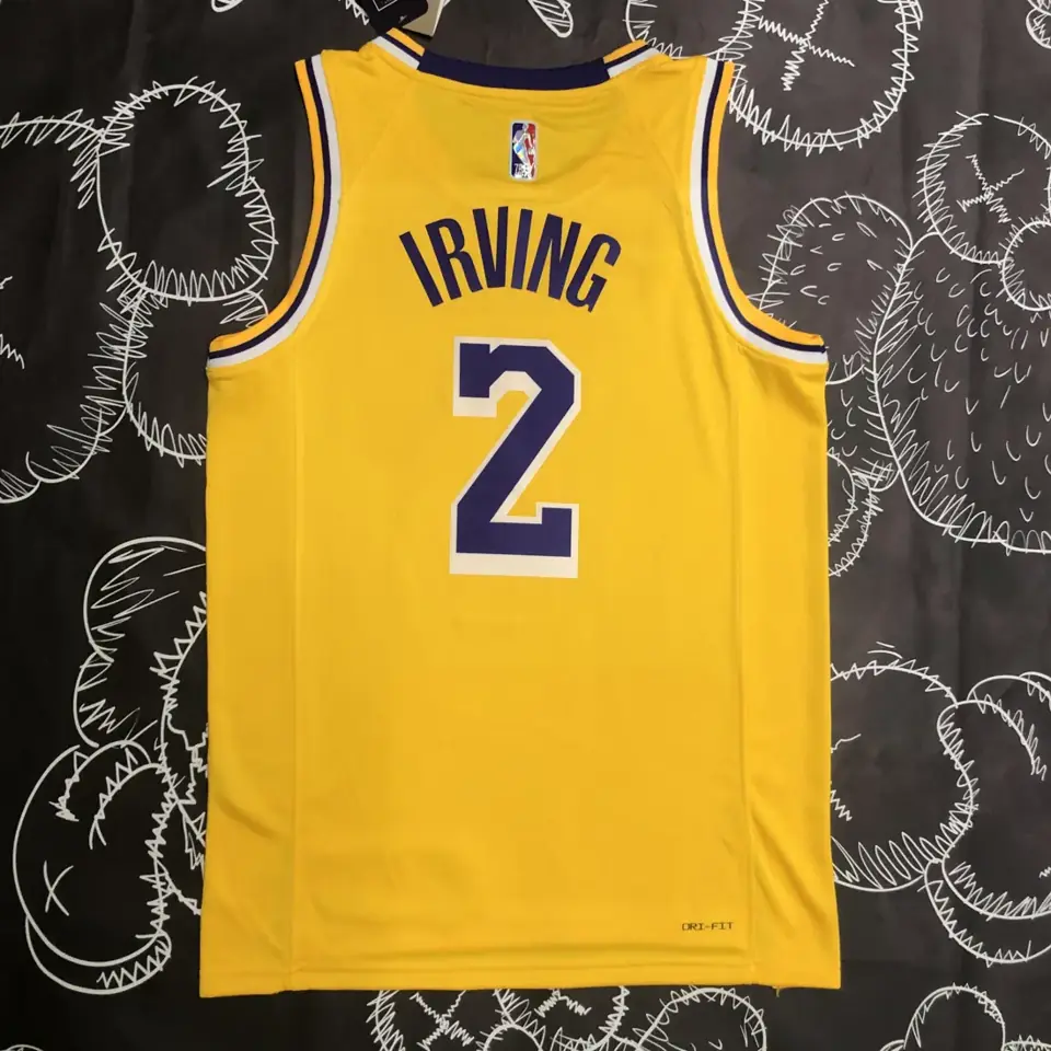 Foto 4 de 75º aniversario Lakers amarillo número 2 Irving