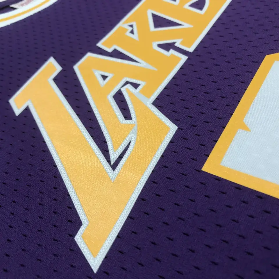 Foto 5 de Camiseta retro MN de termopresión: SW de los Lakers, temporada 98/99, cuello redondo, morada, nº 73 Rodman