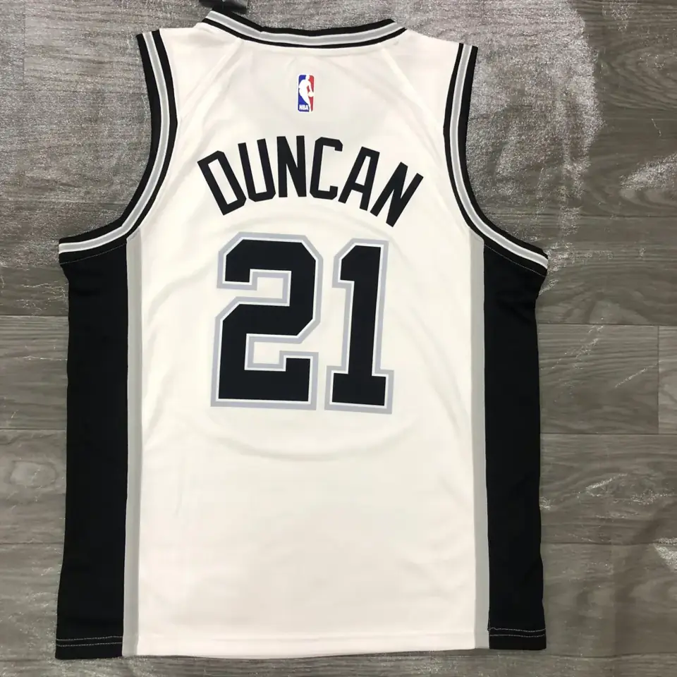 Foto 2 de San Antonio Spurs blanco número 21 Tim Duncan