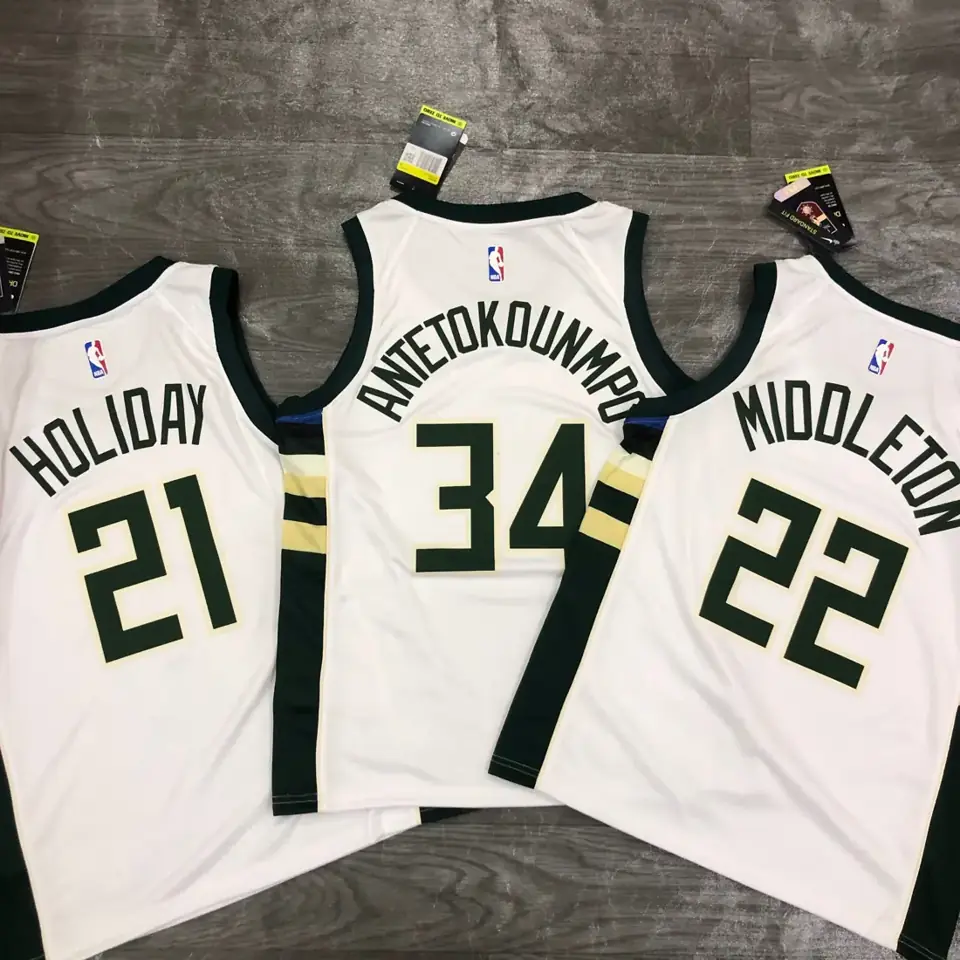 Foto 2 de Temporada 21 Bucks BUCKS local blanco nº 34 Antetokounmpo