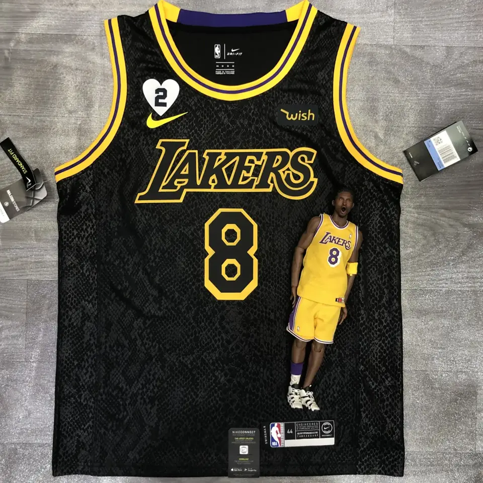Foto 2 de Los Angeles Lakers estampado de serpiente nº 8 Kobe