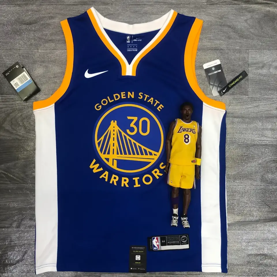 Foto 1 de Temporada 20 Golden State Warriors cuello en V, azul, nº 30 Stephen Curry