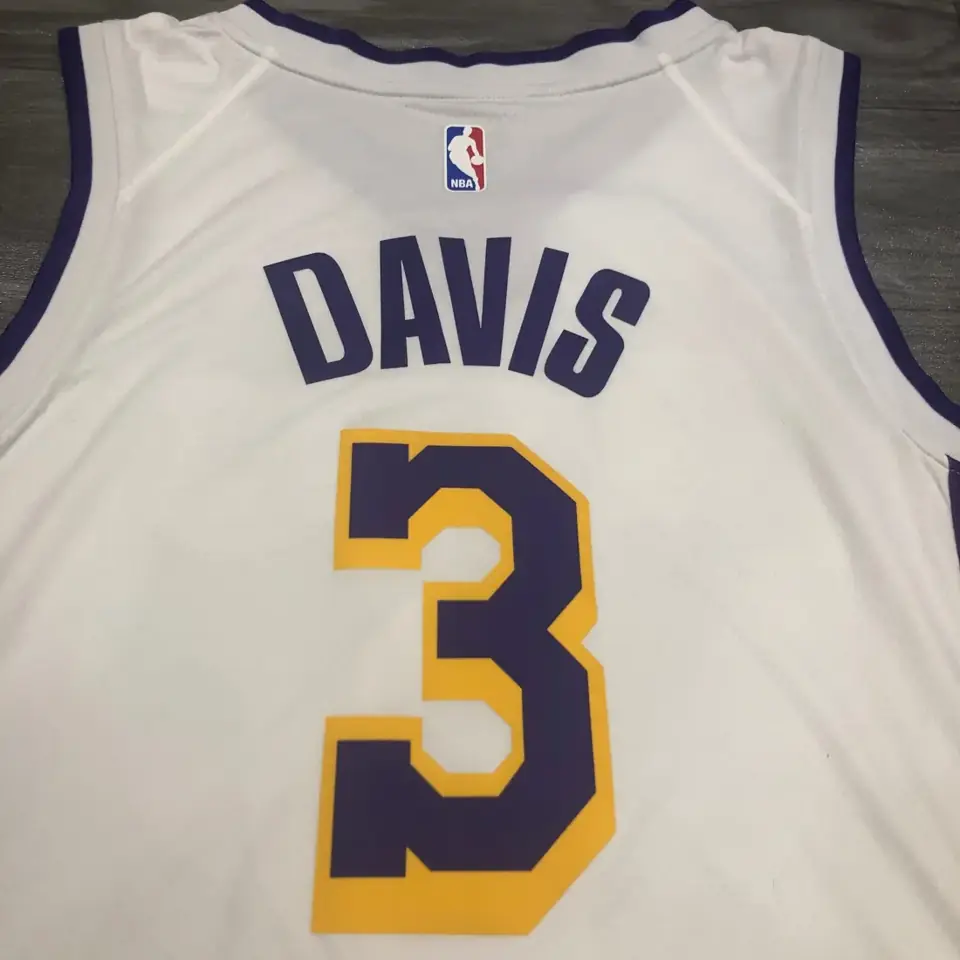 Foto 4 de Los Angeles Lakers blanco cuello en V nº 3 Anthony Davis