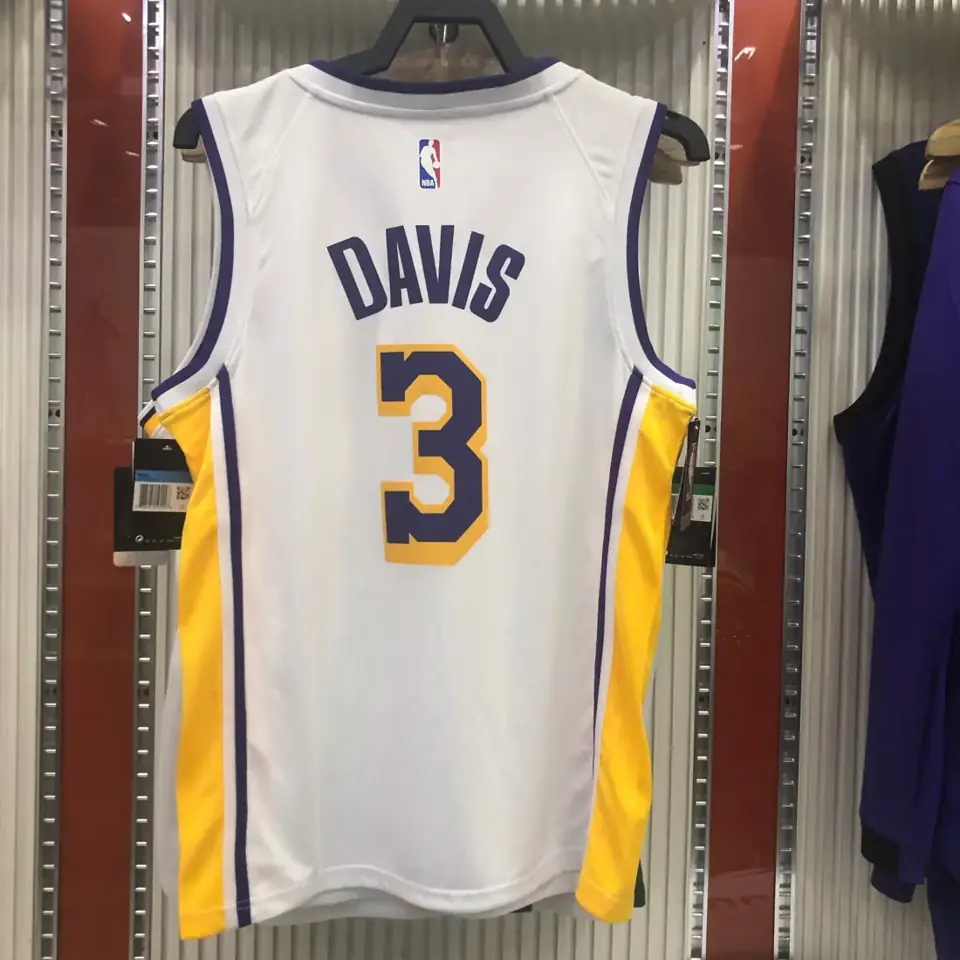 Foto 8 de Los Angeles Lakers blanco cuello en V nº 3 Anthony Davis