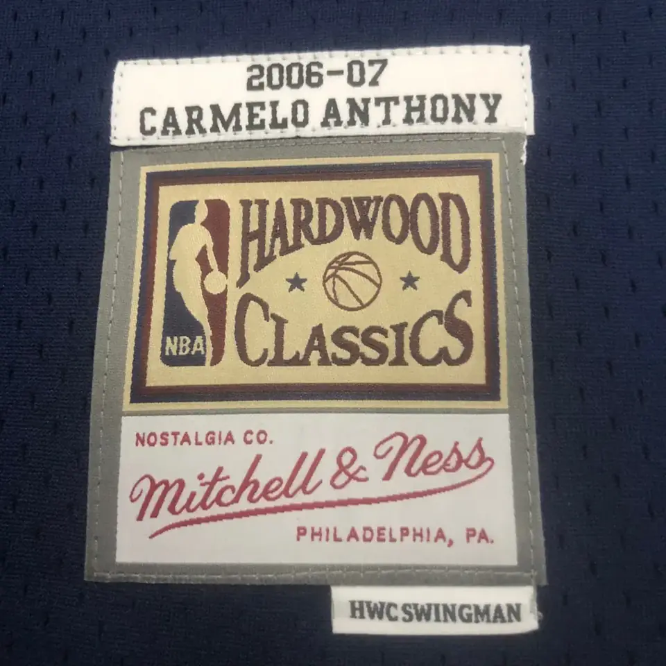Foto 6 de Camiseta retro MN termoimpresa: SW Denver Nuggets temporada 06/07 azul marino n.º 15 Anthony