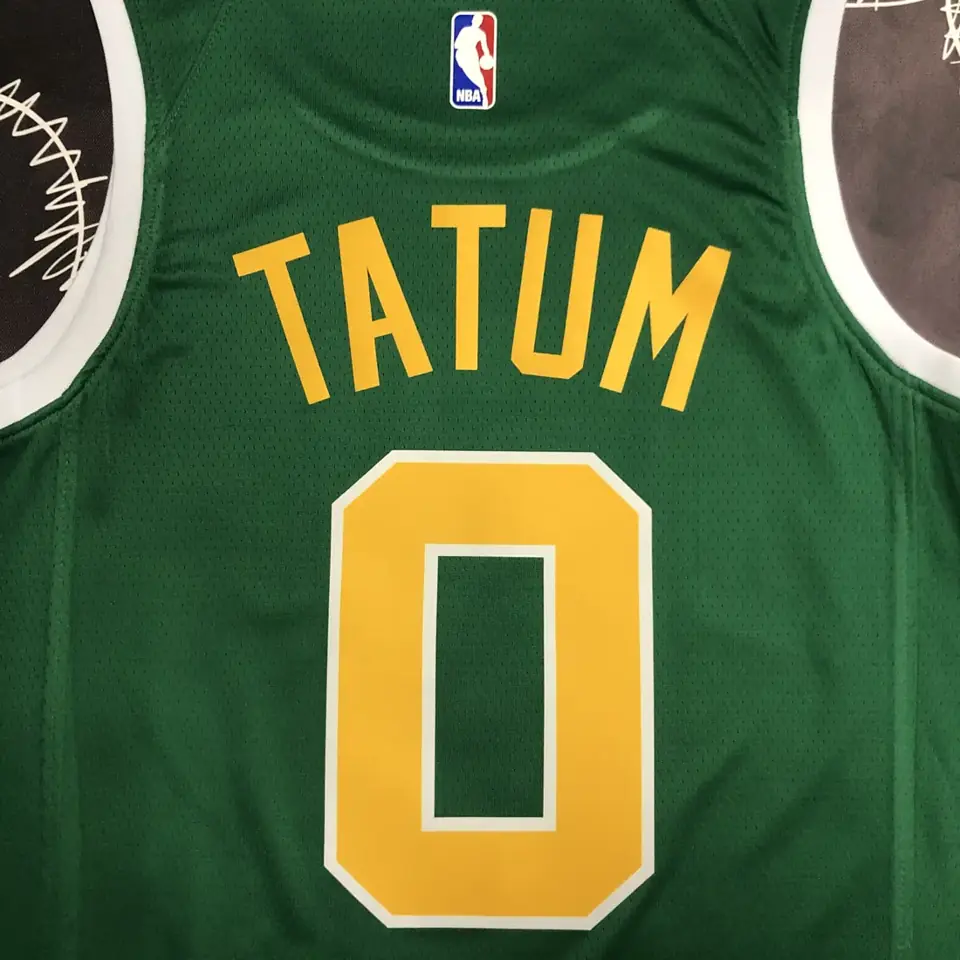 Foto 4 de Celtics verde y dorado número 0 Tatum