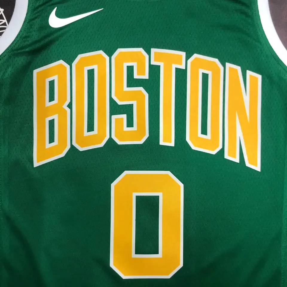 Foto 7 de Celtics verde y dorado número 0 Tatum