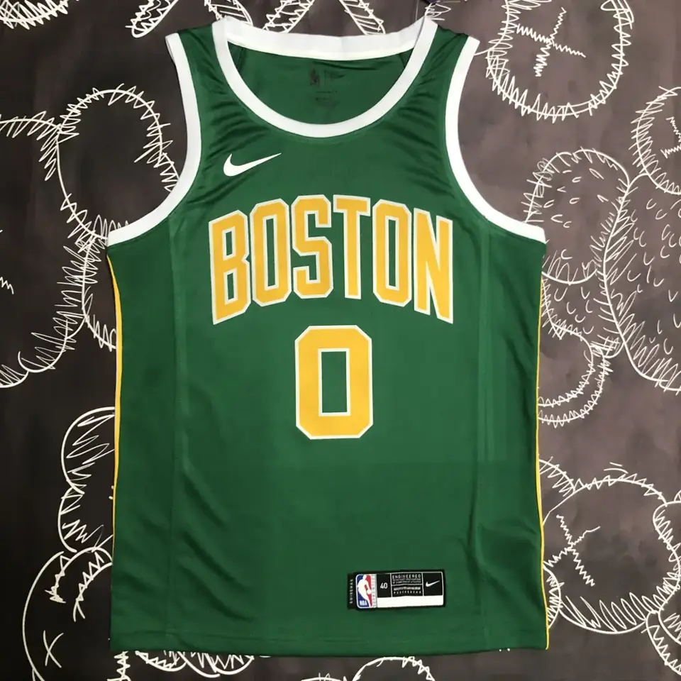 Foto 8 de Celtics verde y dorado número 0 Tatum