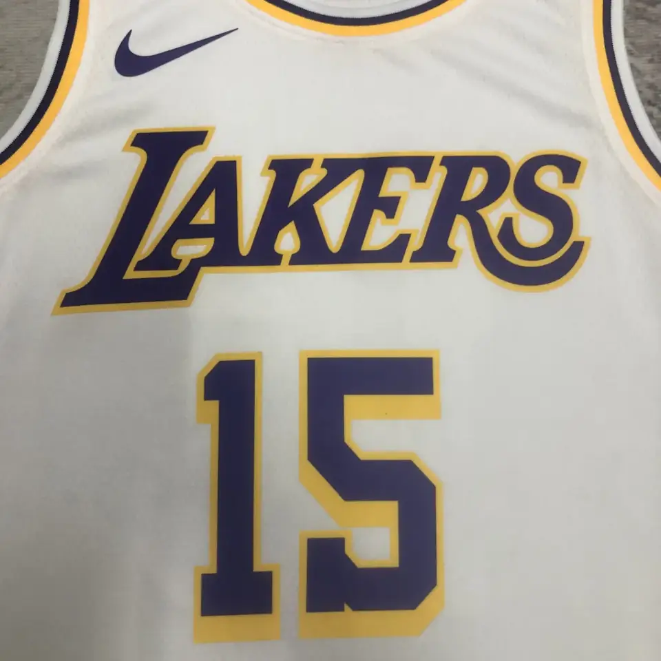 Foto 3 de Temporada 23 Lakers cuello redondo blanco nº 15 Reaves