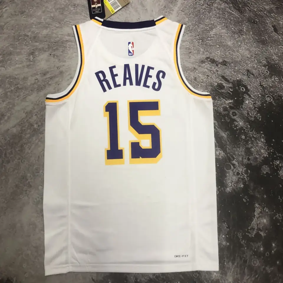 Foto 4 de Temporada 23 Lakers cuello redondo blanco nº 15 Reaves