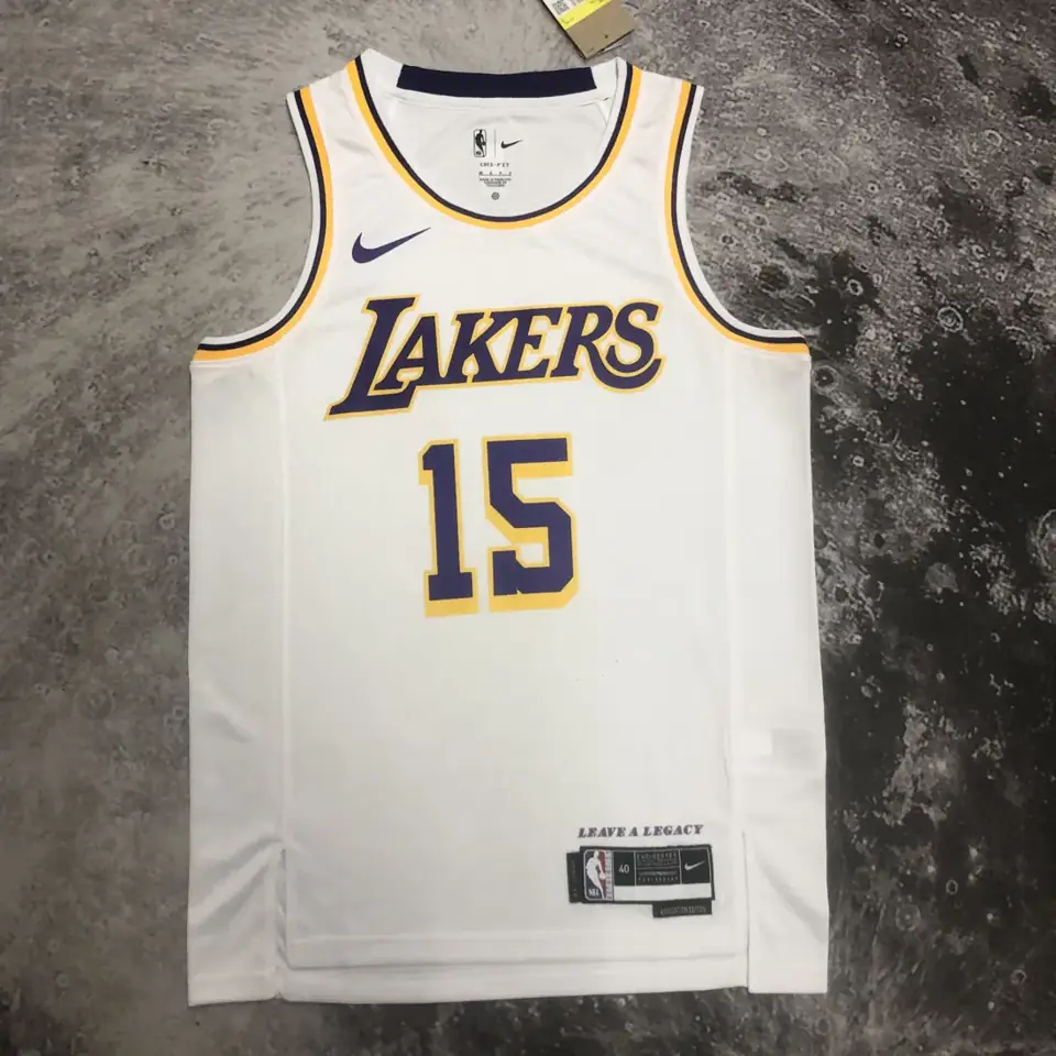 Foto 5 de Temporada 23 Lakers cuello redondo blanco nº 15 Reaves