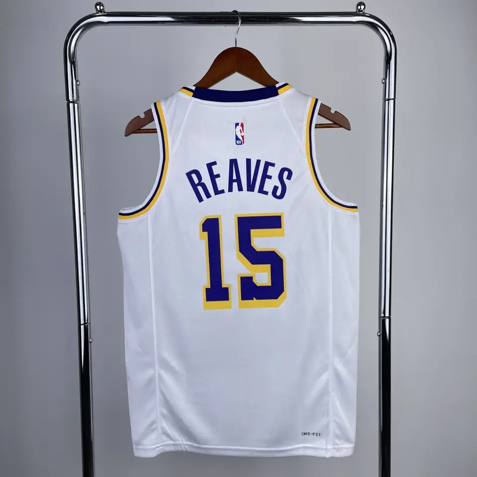 Foto 6 de Temporada 23 Lakers cuello redondo blanco nº 15 Reaves