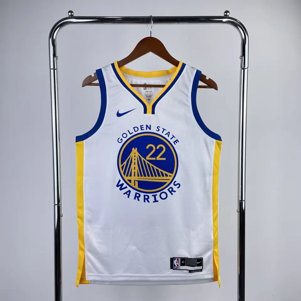Foto 1 de Temporada 23 Warriors cuello en V blanco número 22 Wiggins