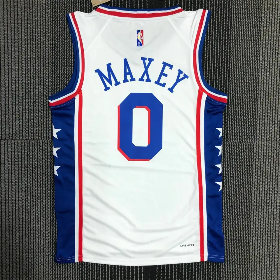 Foto 2 de 75.º aniversario 76ers blanco número 0 Maxey
