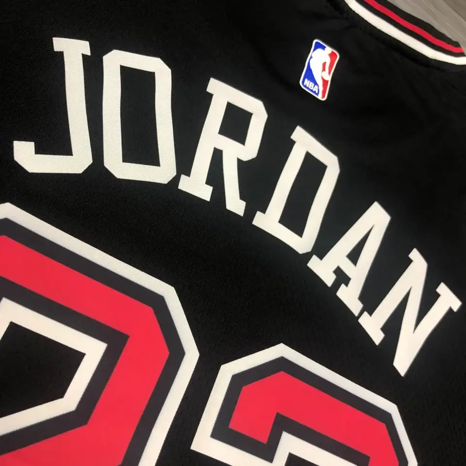 Foto 8 de Chicago Bulls negro de cuello redondo nº 23 Jordan