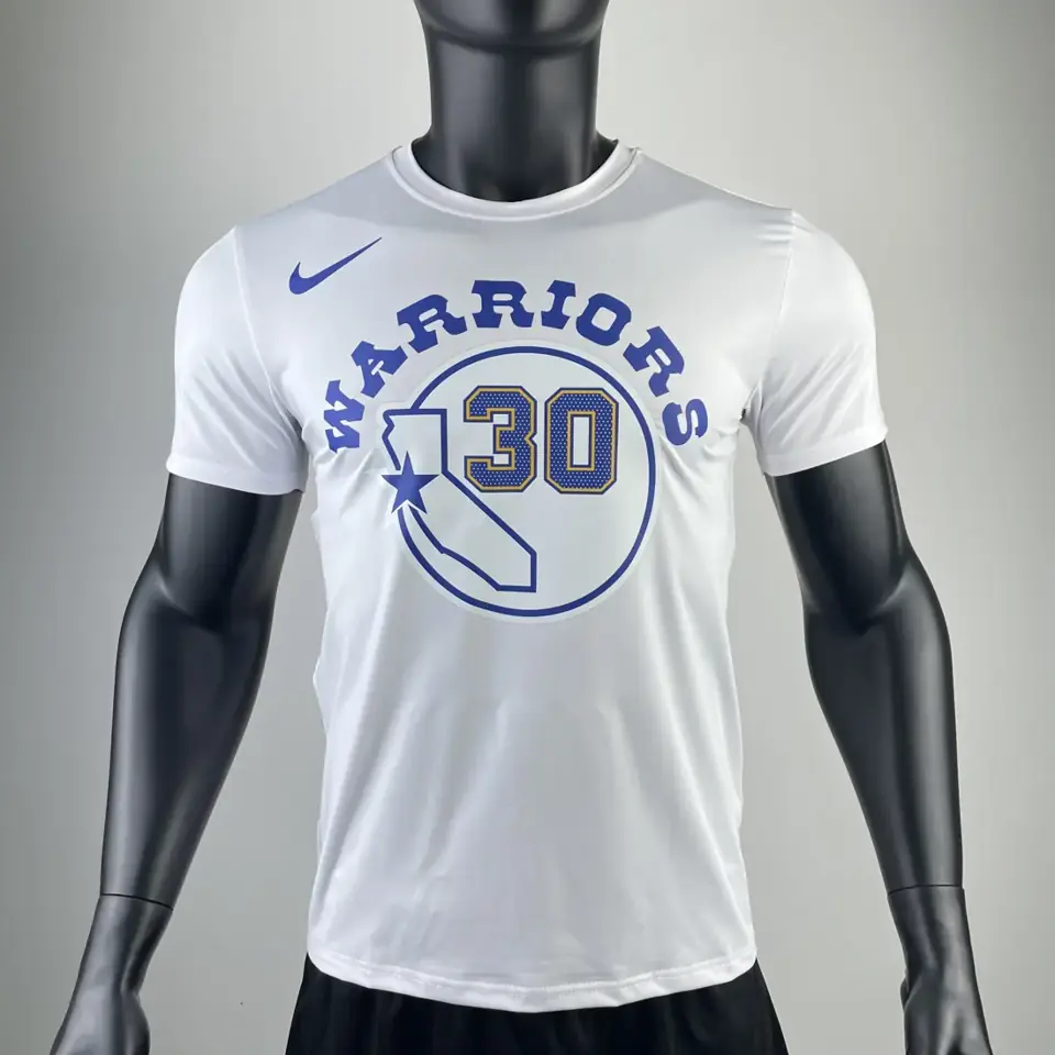 Foto 4 de Golden State Warriors calcetines blancos número 30 camiseta de manga corta de secado rápido