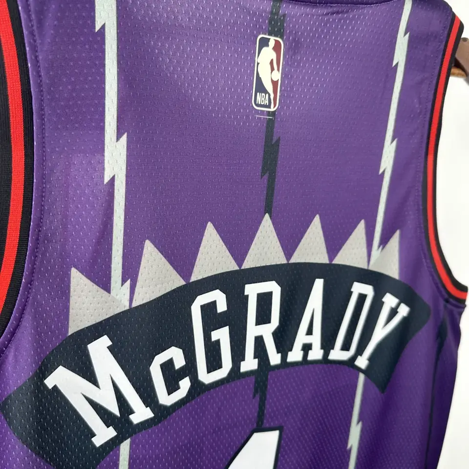 Foto 6 de Temporada 26 Raptors retro morado número 1 McGrady