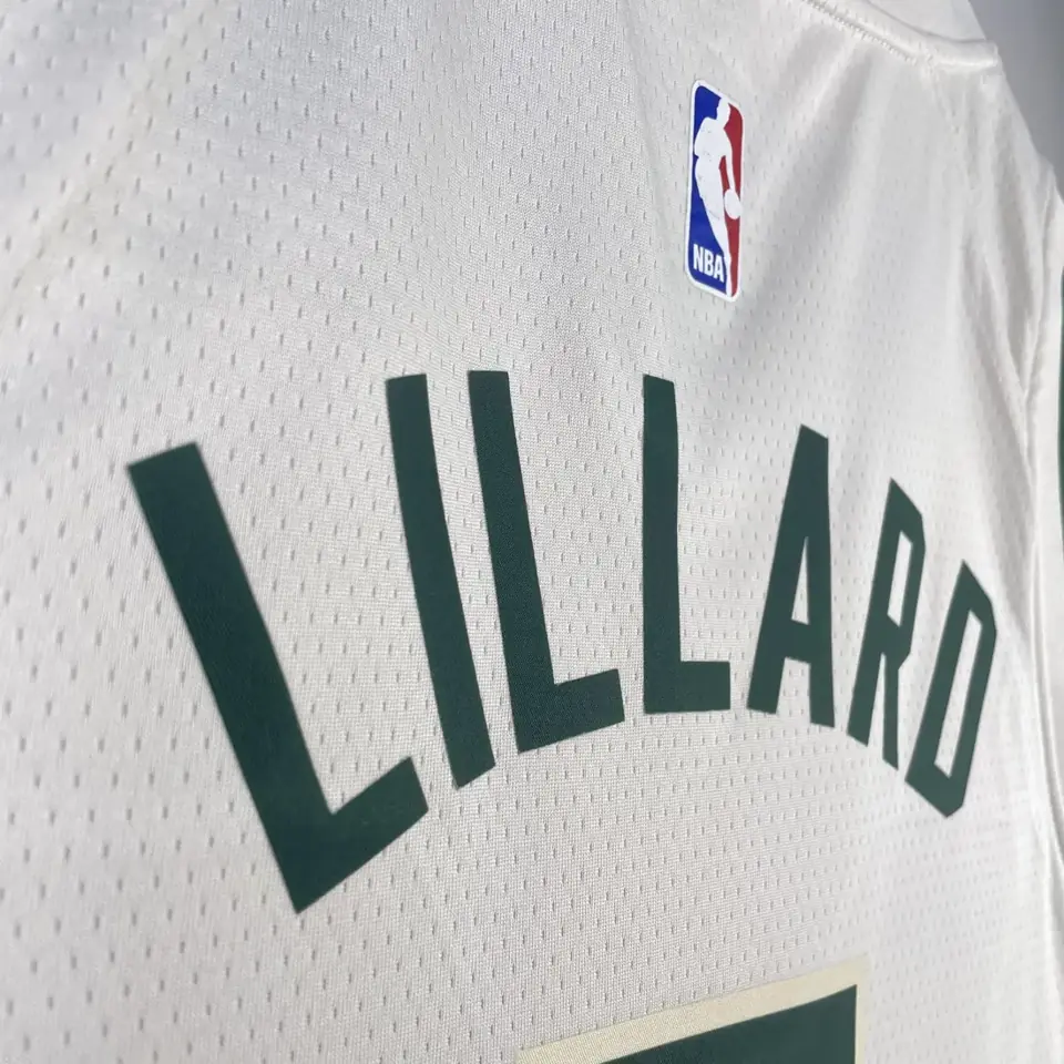 Foto 4 de Temporada 19 Bucks marfil con cabeza de ciervo pequeña número 0 Lillard