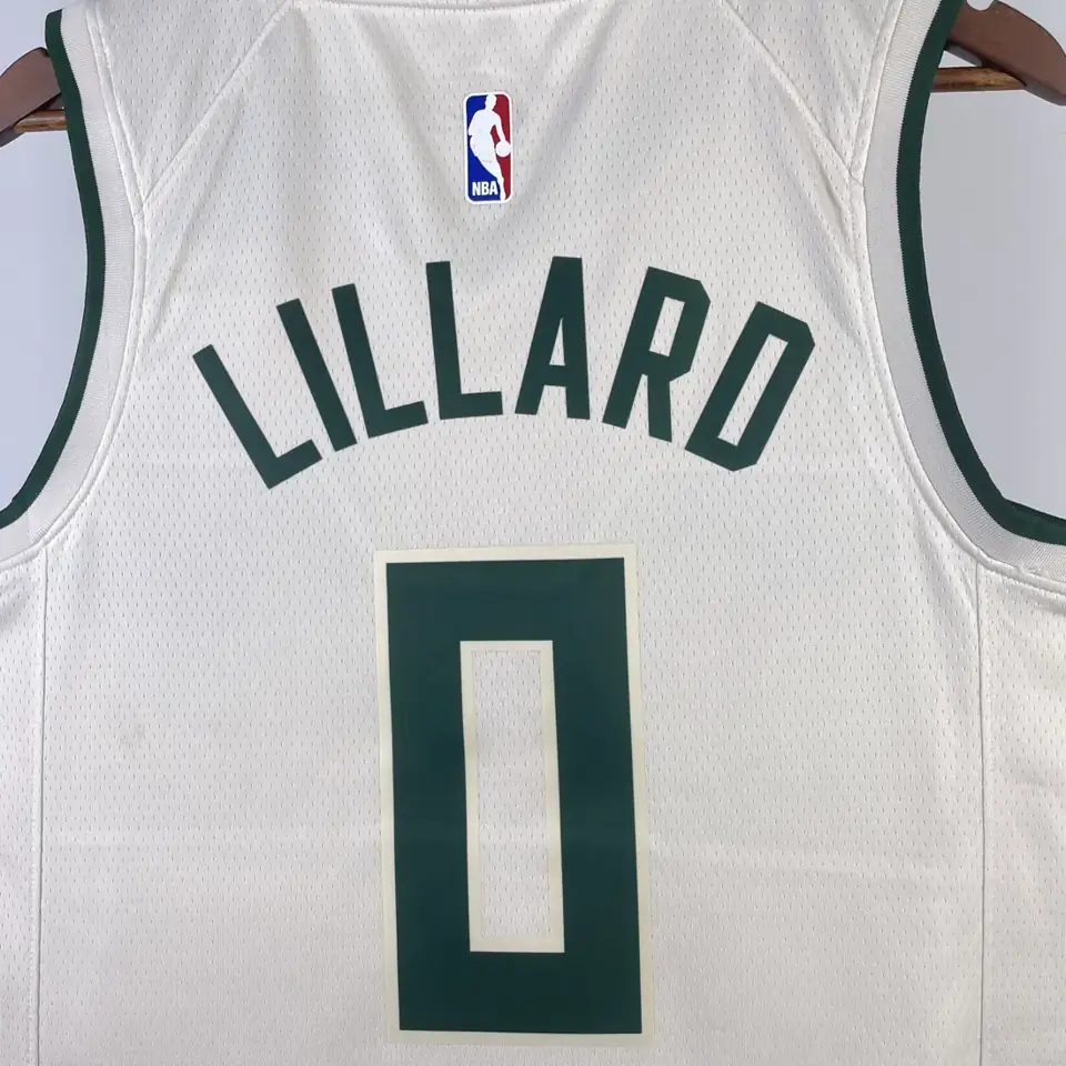Foto 5 de Temporada 19 Bucks marfil con cabeza de ciervo pequeña número 0 Lillard