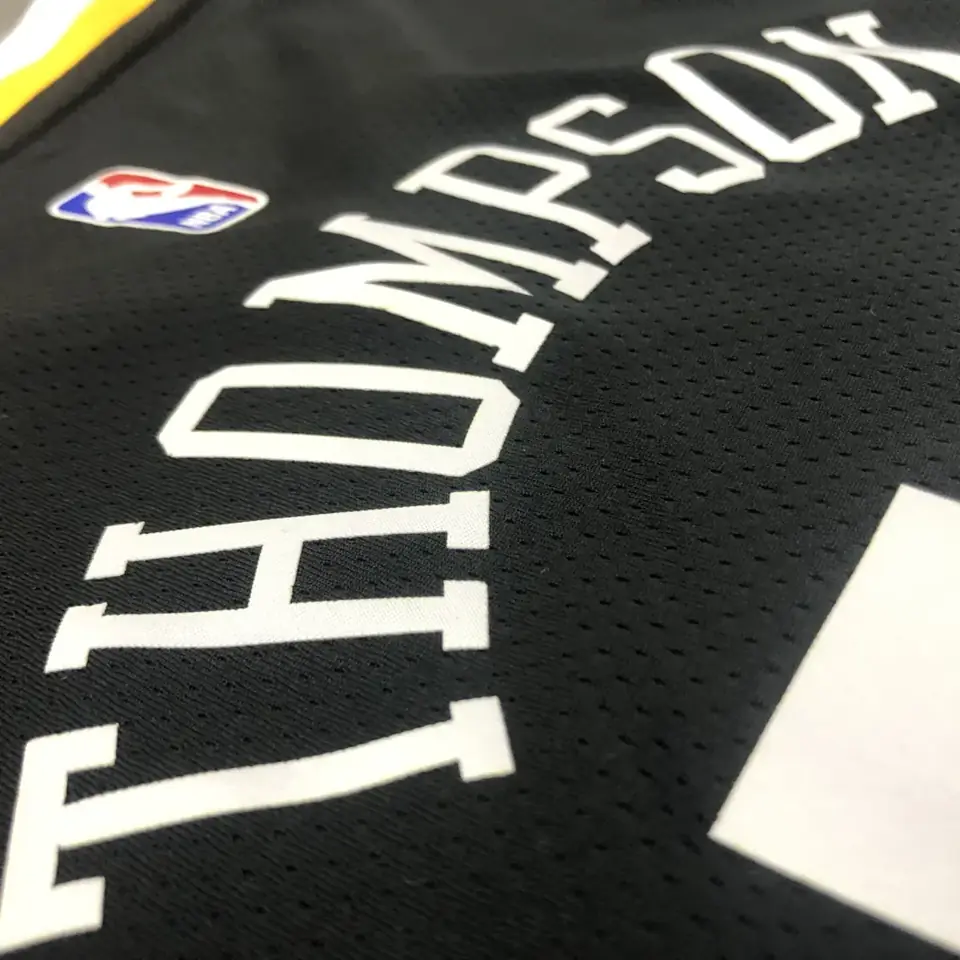 Foto 8 de Temporada 19 Golden State Warriors Edición Ciudad negro cuello en V nº 11 Klay Thompson