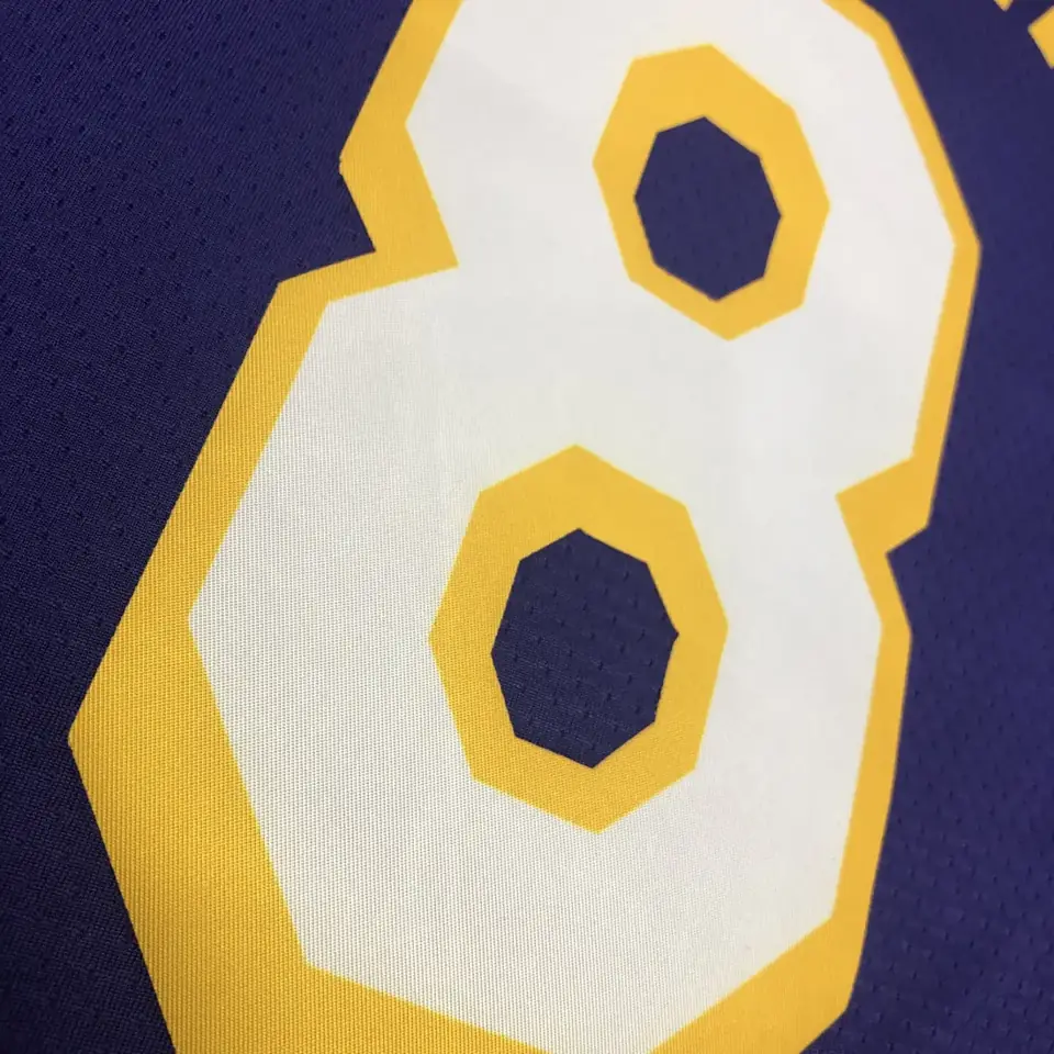 Foto 3 de Los Angeles Lakers morado de cuello en V nº 8 Kobe