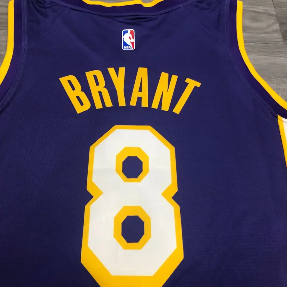 Foto 4 de Los Angeles Lakers morado de cuello en V nº 8 Kobe