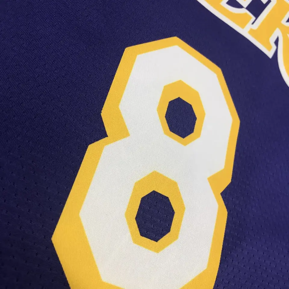 Foto 6 de Los Angeles Lakers morado de cuello en V nº 8 Kobe