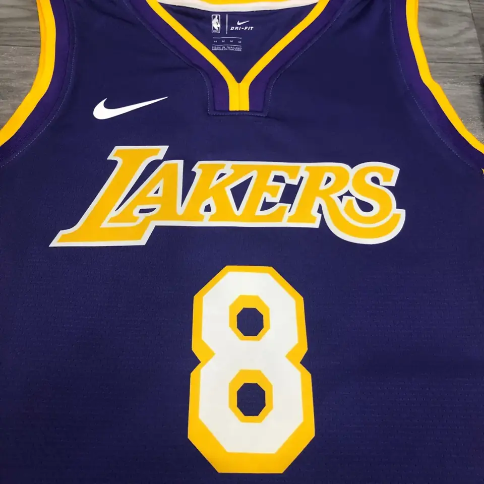 Foto 7 de Los Angeles Lakers morado de cuello en V nº 8 Kobe