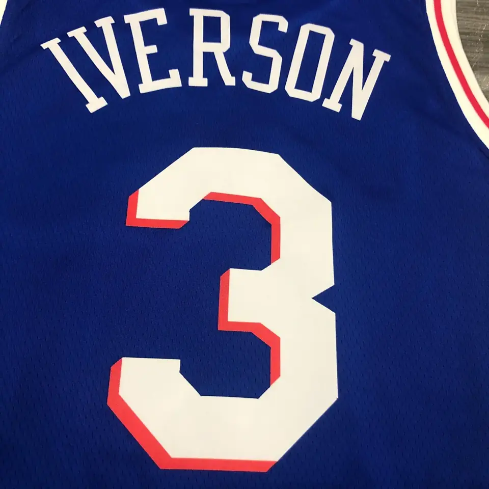 Foto 8 de 76ers cuello en V azul nº 3 Iverson