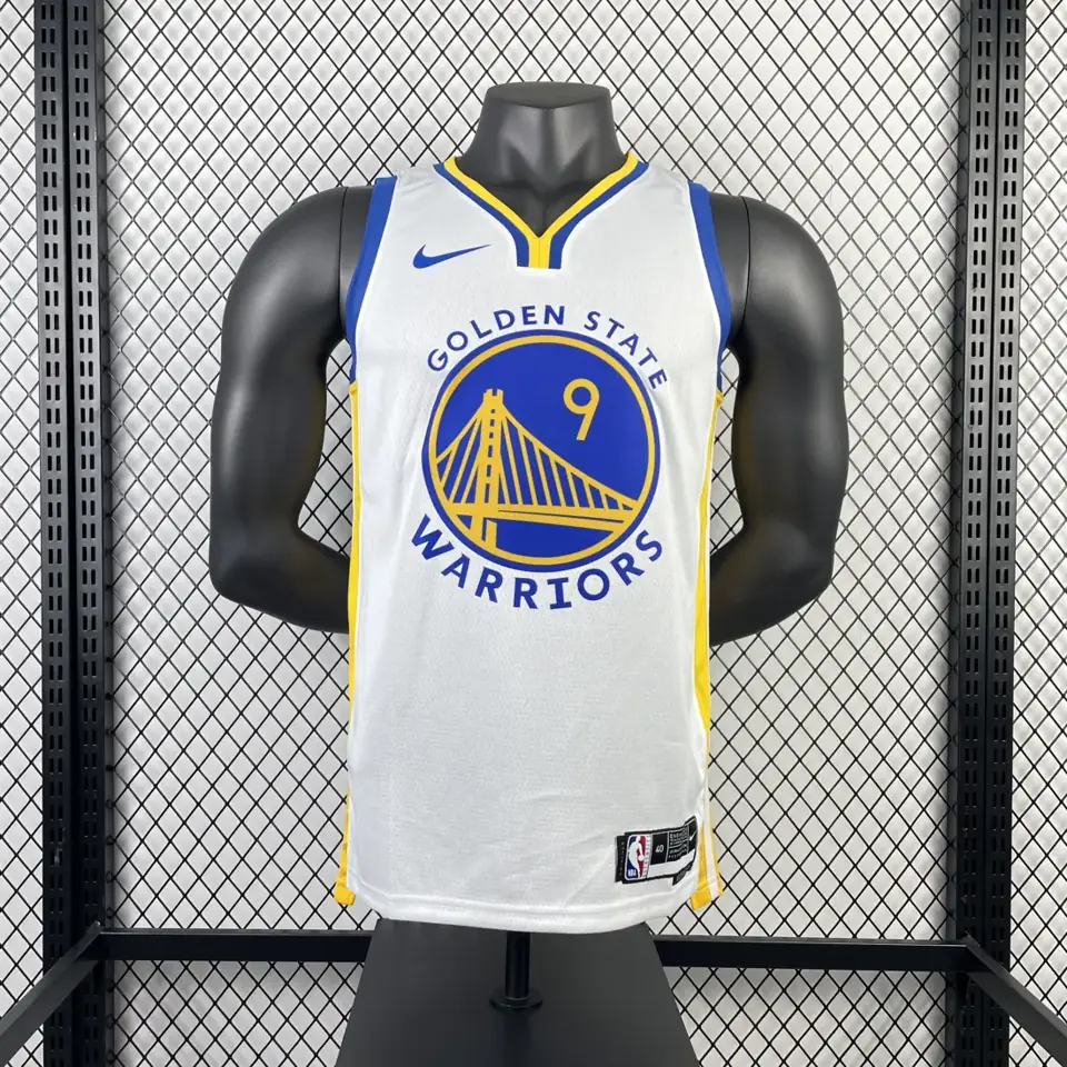 Foto 3 de Temporada 23 Warriors cuello en V blanco número 9 Iguodala