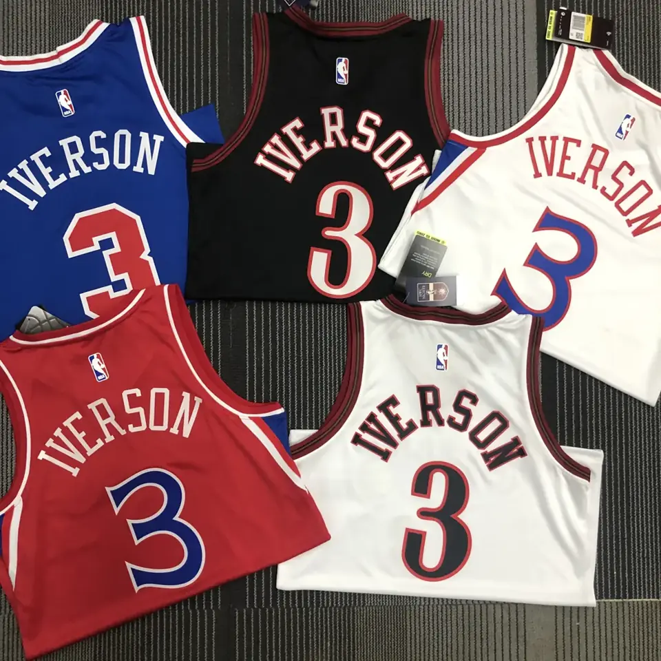 Foto 2 de 76ers novato blanco número 3 Iverson