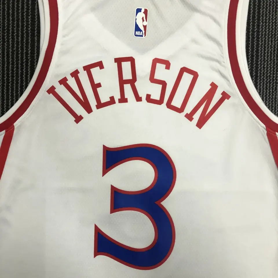 Foto 4 de 76ers novato blanco número 3 Iverson