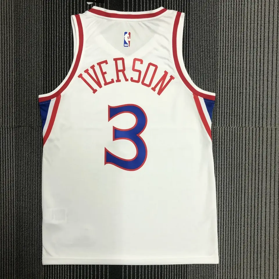 Foto 5 de 76ers novato blanco número 3 Iverson